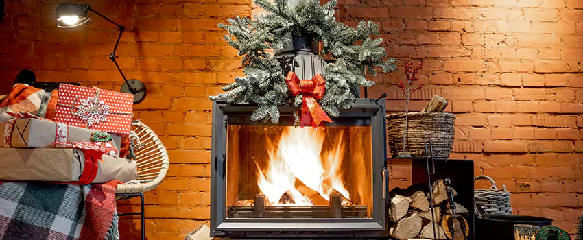Travis Industries Linear Gas Fireplace Installation in Huntersville, North Carolina