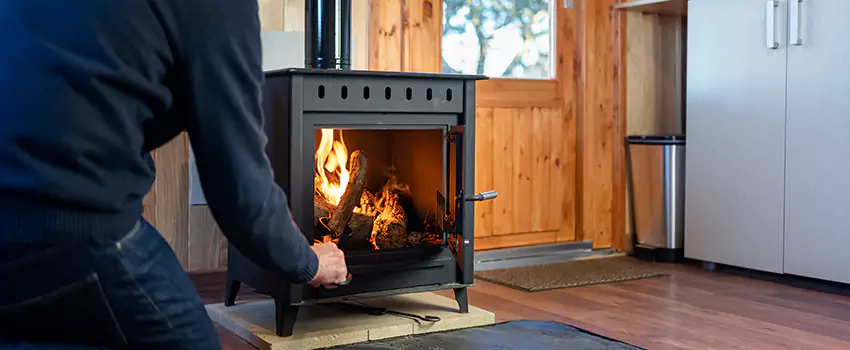 Open Hearth Wood Fireplace Installation in Huntersville, NC
