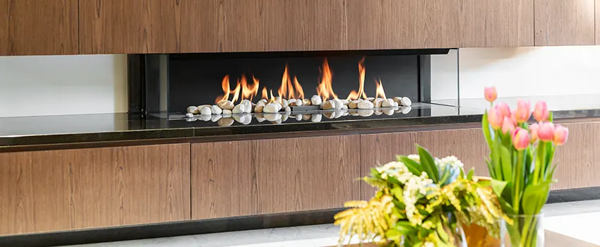 Double-height Fireplace Design Refurbishment in Huntersville, North Carolina